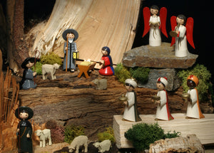 Ulmik Krippe farbig 7cm