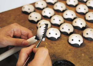 Ulmik Krippe Gesichter bemalen