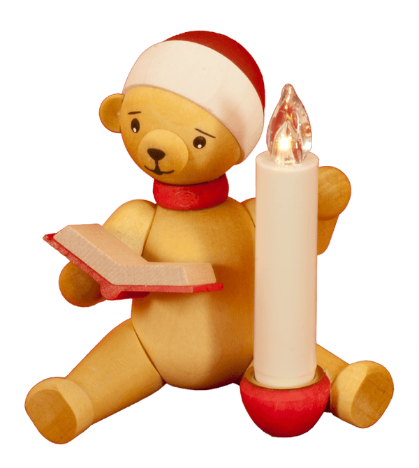 Weihnachtsbär mit Buch und Kerze, Ulmik