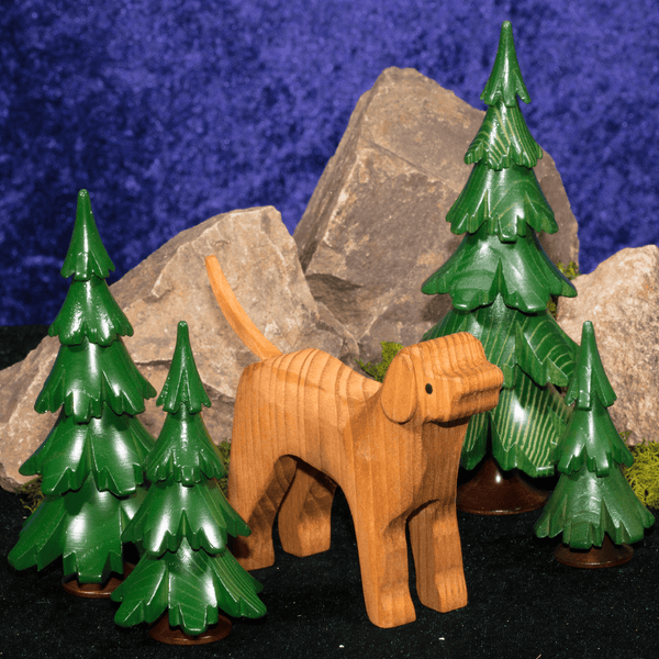 Jagdhund gebeizt 8cm Ulmik