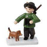 Jäger mit Hund lackiert Ulmik