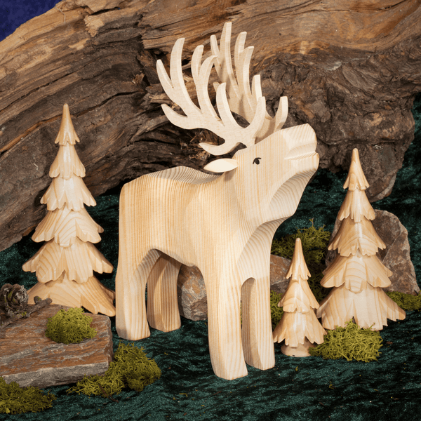 Röhrender Hirsch natur 23cm Ulmik