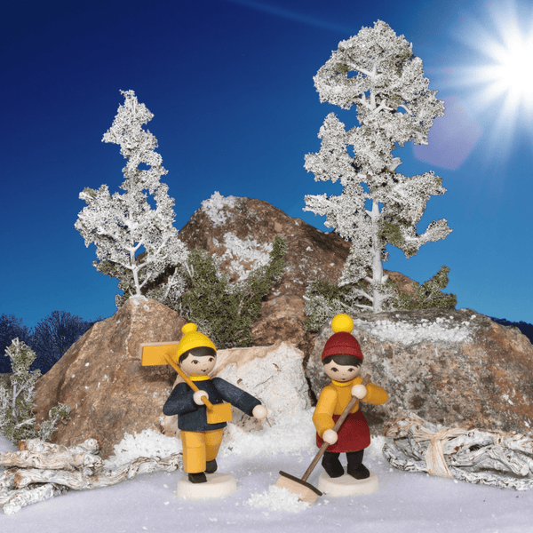 Schneefeger 2-teilig gebeizt Ulmik