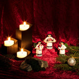 Weihnachtsengel Erzgebirge 3-teilig farbig Ulmik