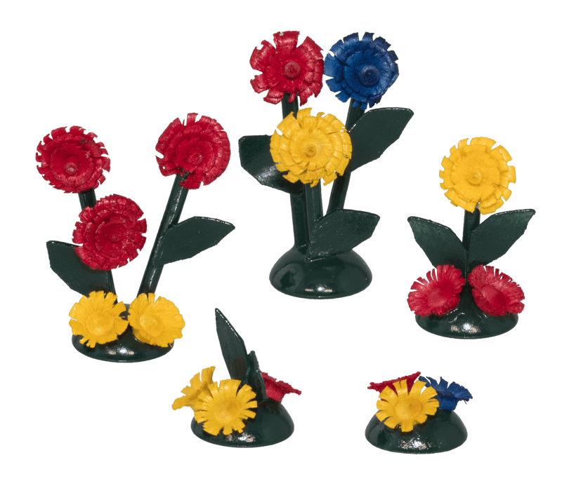 Blumen-Sortiment farbig 5-teilig, Ulmik