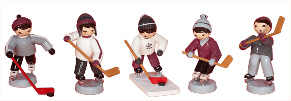 Eishockeyspieler 5-teilig lila, Ulmik