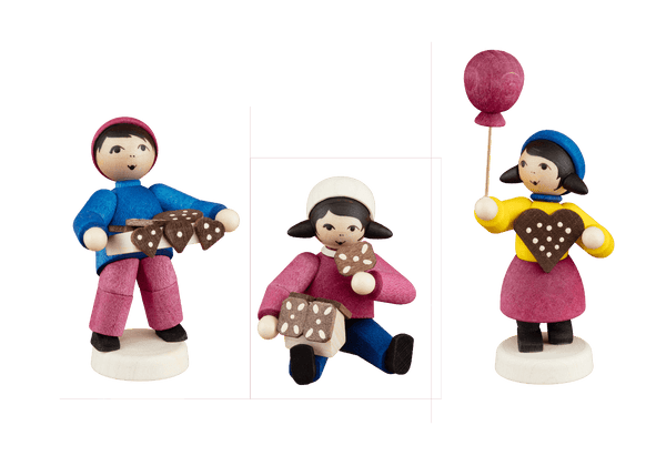 Kinder mit Pfefferkuchen 3-teilig gebeizt, Ulmik