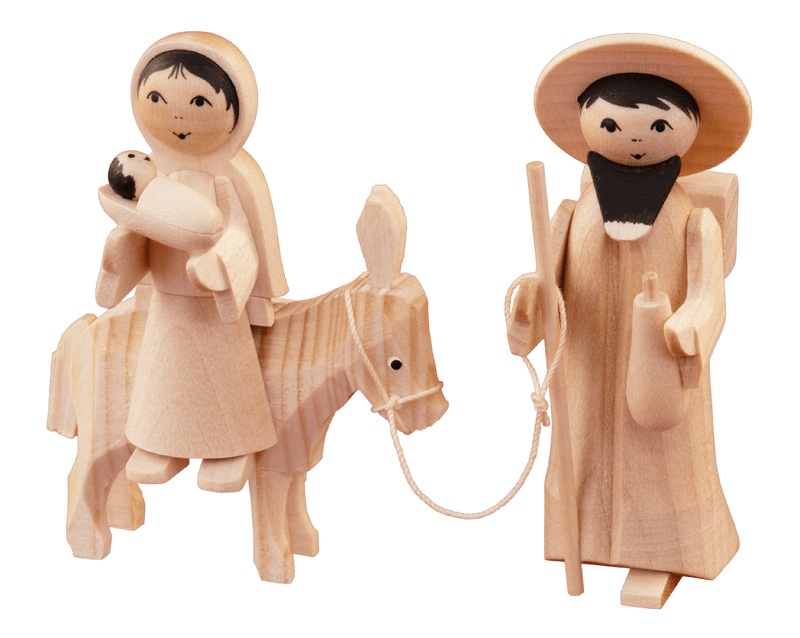 Maria und Josef auf Esel natur, Ulmik