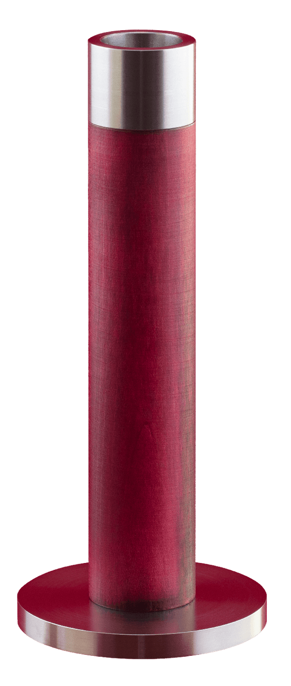 Stehlenleuchter rot 13cm, Ulmik