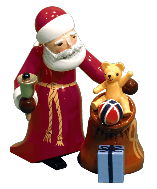 Weihnachtsmann mit Sack lack. rot, Ulmik